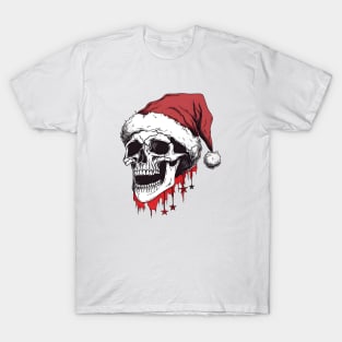 Christmas Celebration with a Skull Twist T-Shirt